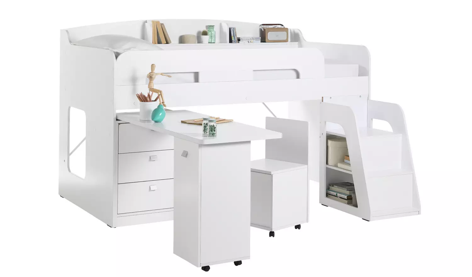 Habitat Ultimate Storage Mid Sleeper Bed Frame - White