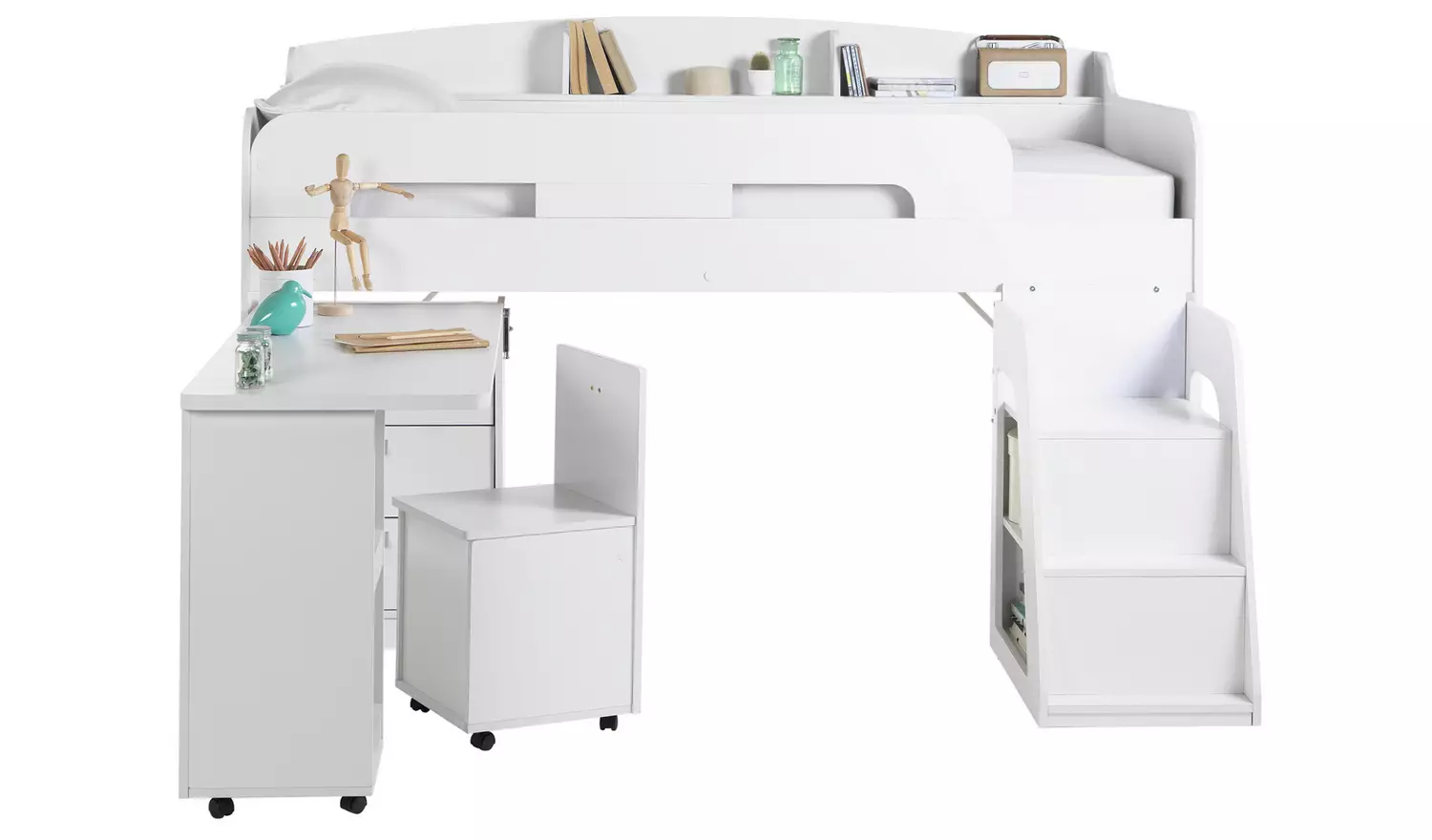 Habitat Ultimate Storage Mid Sleeper Bed Frame - White