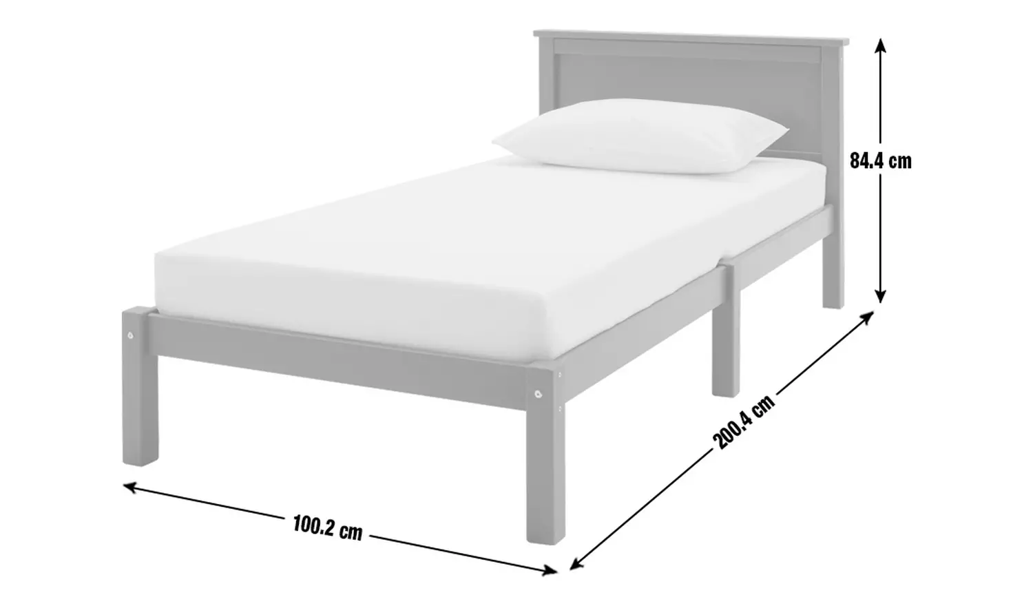 Habitat Brooklyn Single Bed Frame and Drawer - White