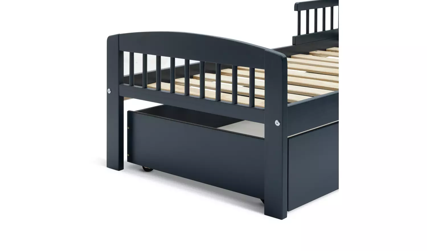 Argos Home Jesse Toddler Bed With Drawer - Ink Blue