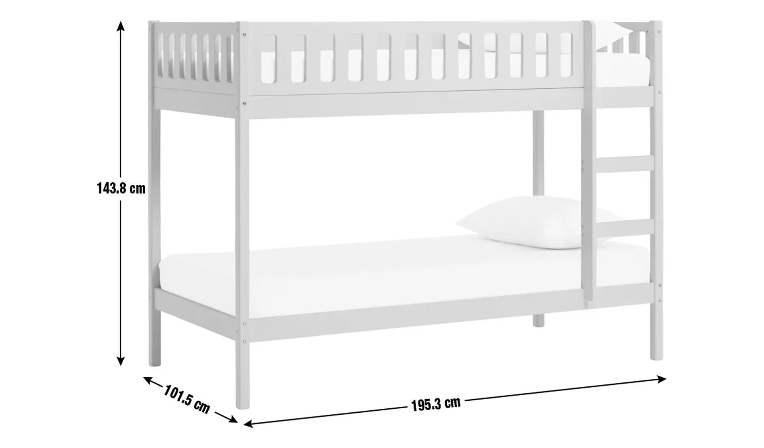 Habitat Ronnie Bunk Bed Frame - Duck Egg Blue