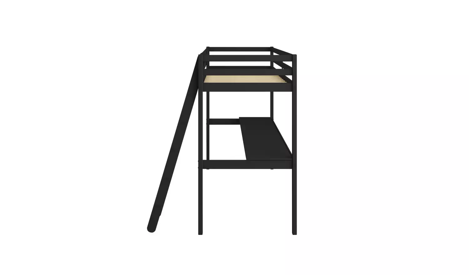 Argos Home Gaming High Sleeper Frame With Desk – Black