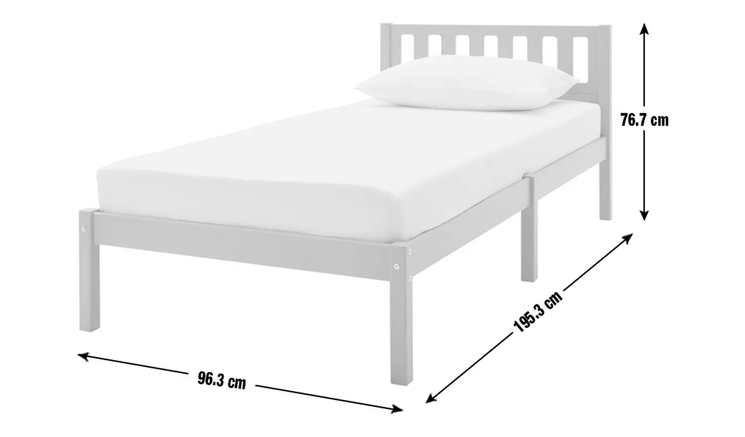 Habitat Ronnie Single Bed Frame - White