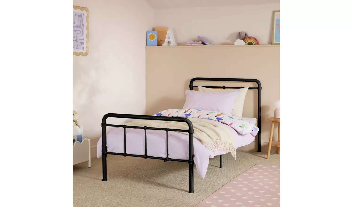 Habitat Kids Agnes Single Metal Bed Frame - Black