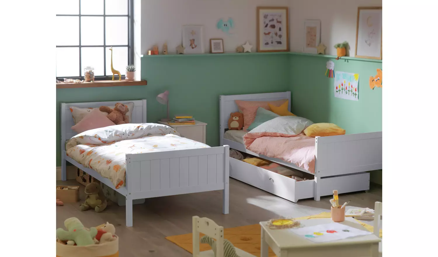 Habitat Detachable Bunk Bed Frame with Drawer - Grey