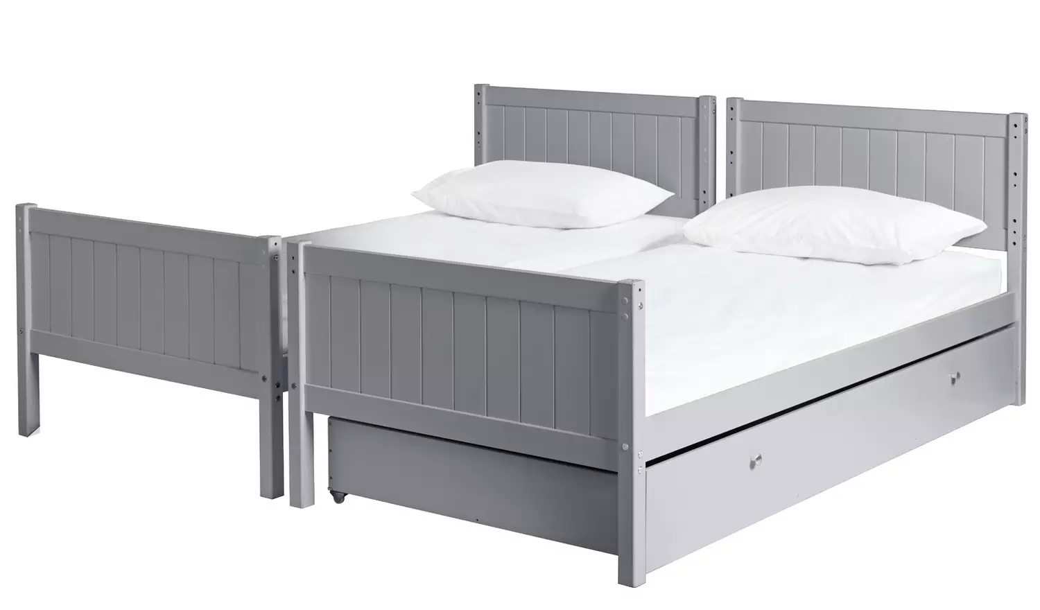 Habitat Detachable Bunk Bed Frame with Drawer - Grey