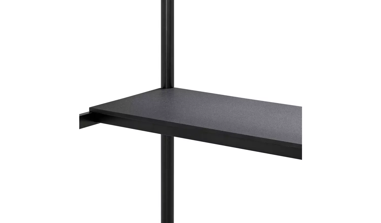 Habitat Riley High Sleeper Metal Bed Frame & Desk-Black