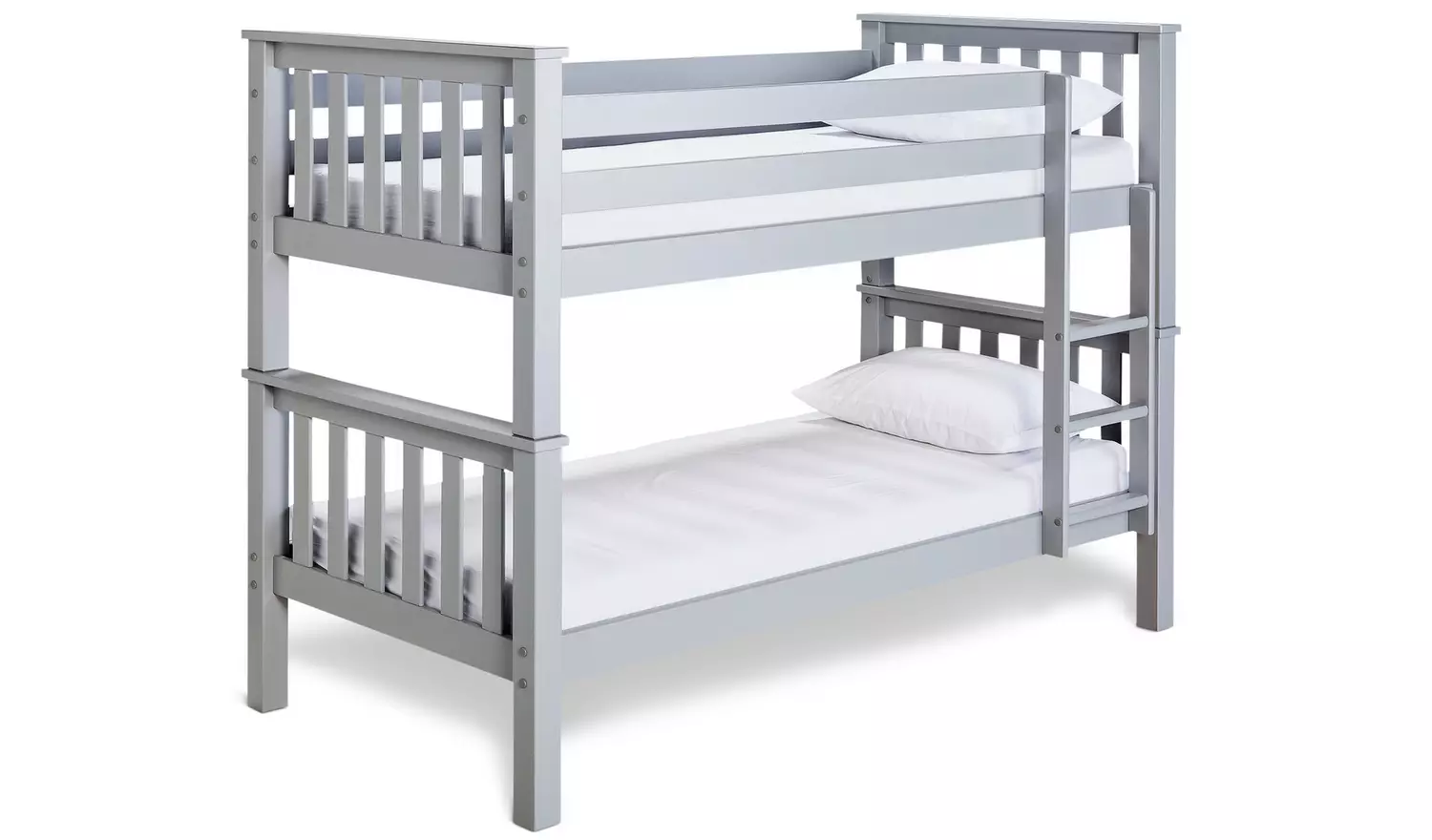 Habitat Heavy Duty Detachable Bunk and 2 Mattresses - Grey