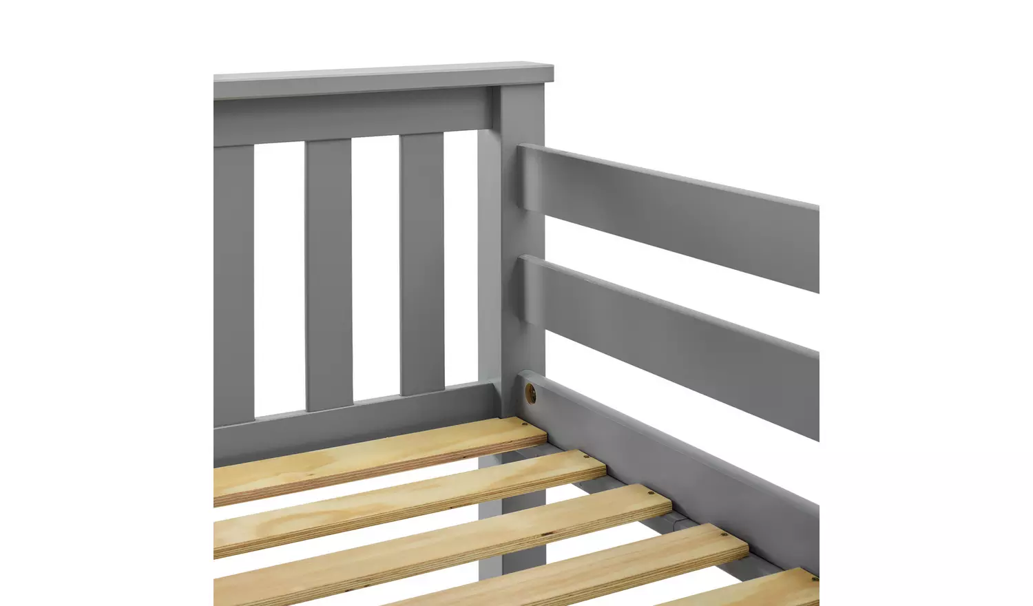 Habitat Heavy Duty Detachable Bunk and 2 Mattresses - Grey