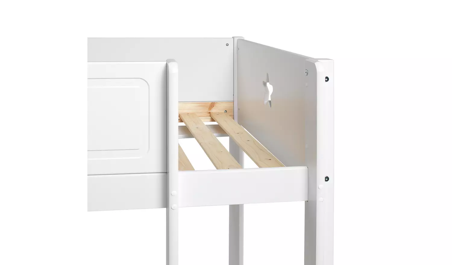 Habitat Stars High Sleeper Bed, Desk and Shelves -White