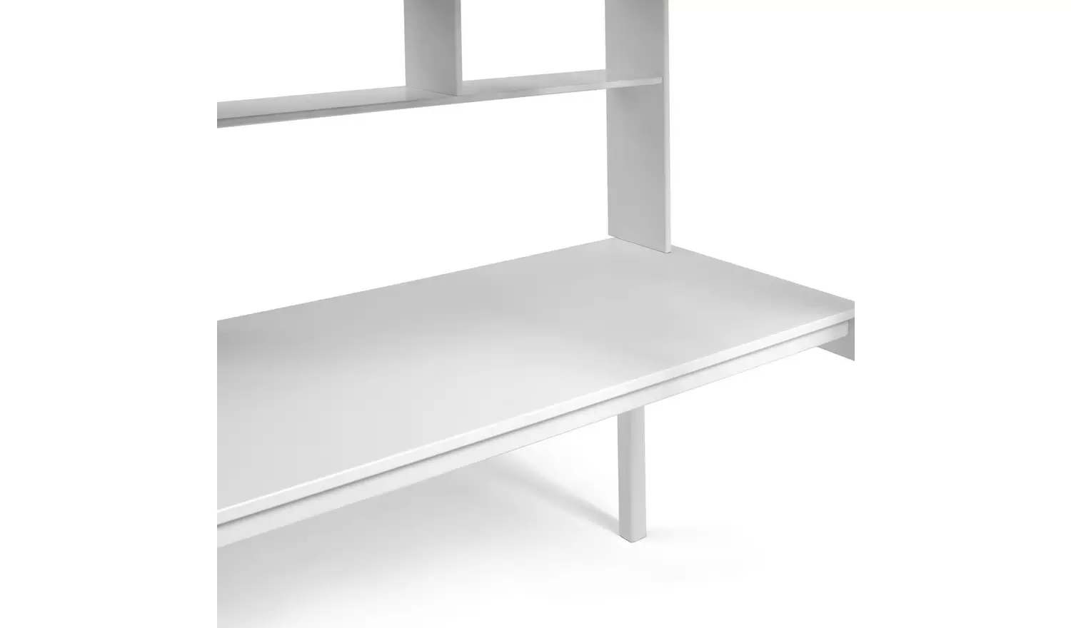 Habitat Stars High Sleeper Bed, Desk and Shelves -White