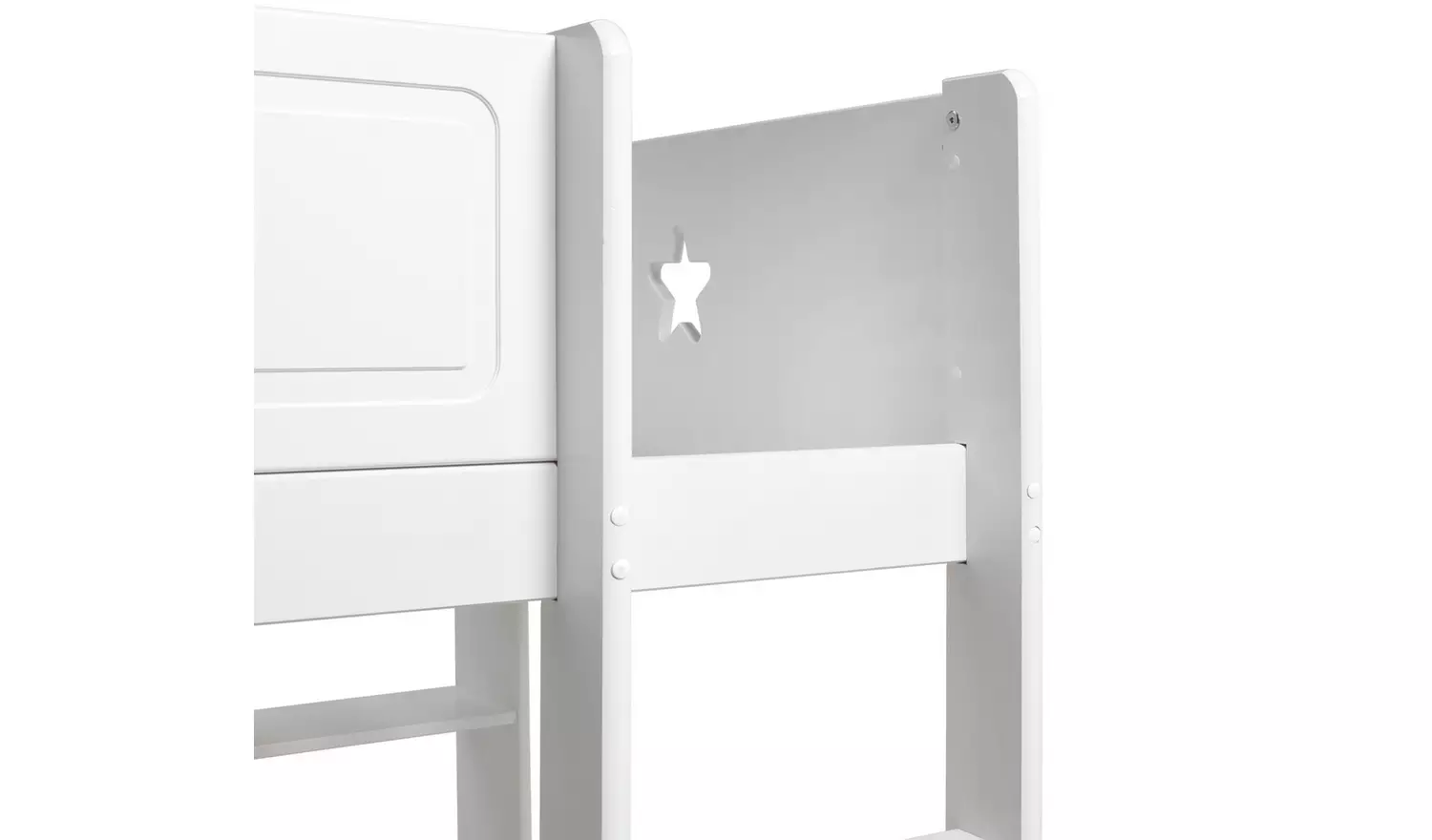 Habitat Stars High Sleeper Bed, Desk and Shelves -White