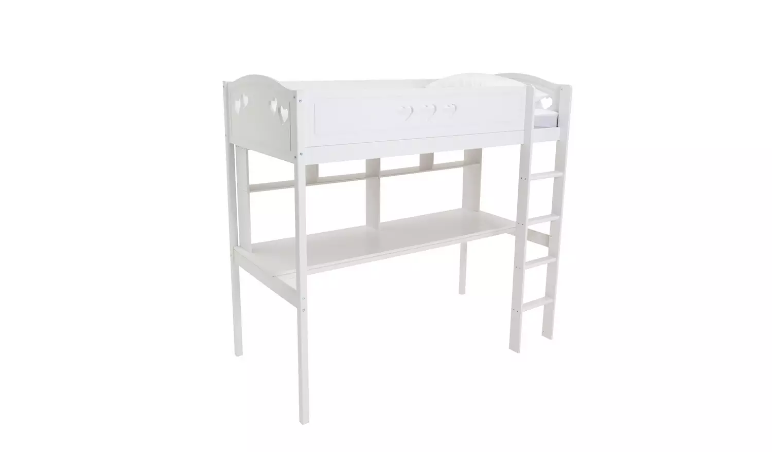 Argos Home Mia High Sleeper Bed Frame & Desk - White