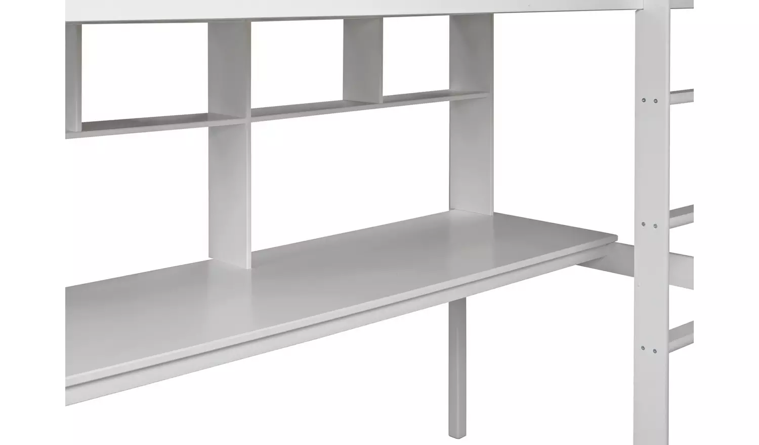 Argos Home Mia High Sleeper Bed Frame & Desk - White