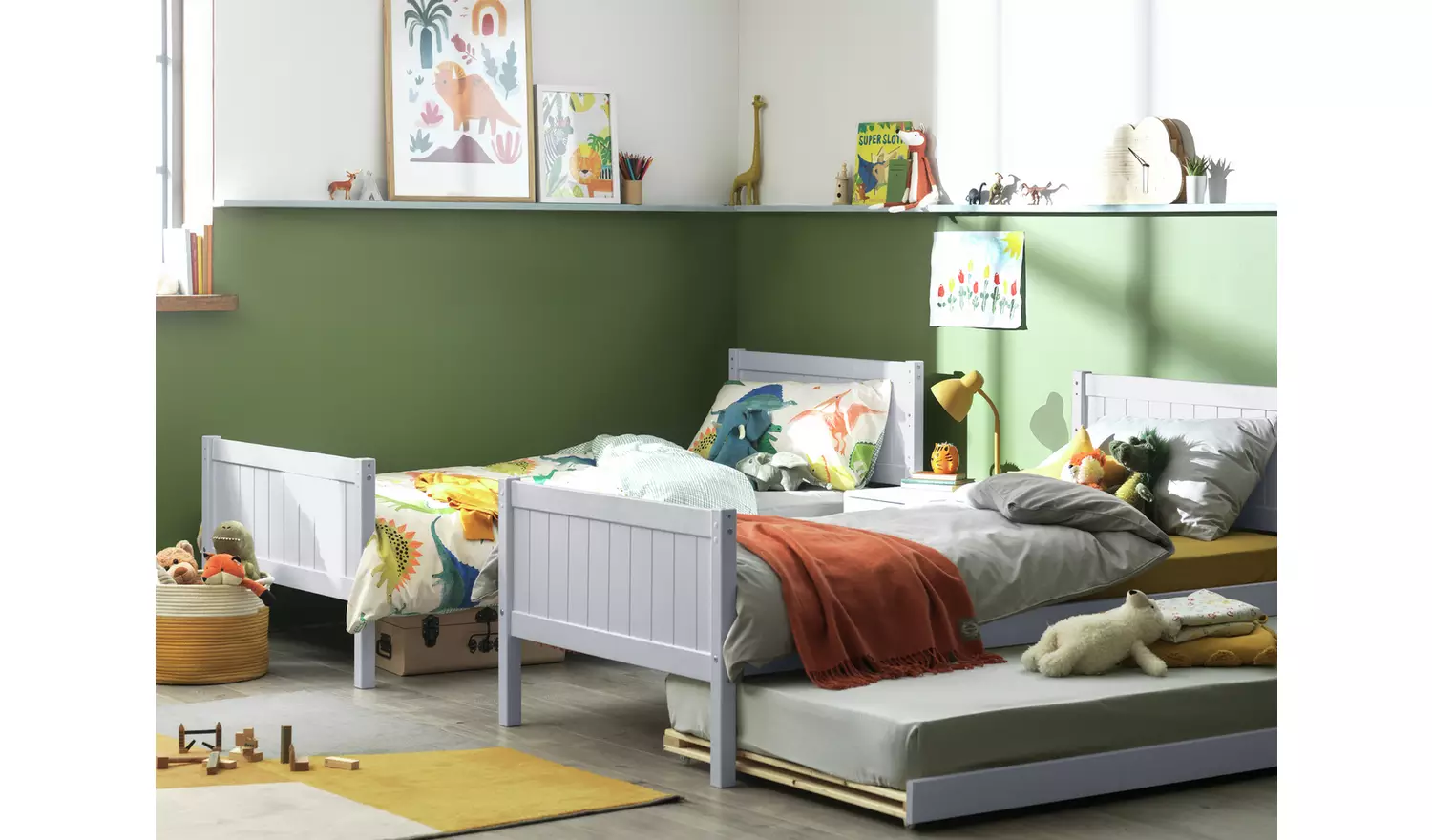 Habitat Detachable Bunk Bed Frame with Trundle - Grey