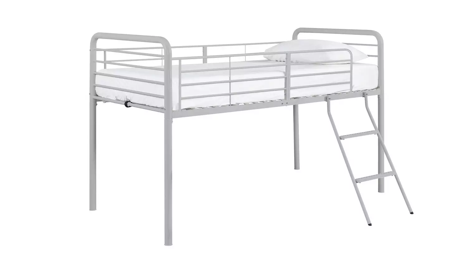 Argos Home Jo Mid Sleeper Metal Bed Frame - Silver