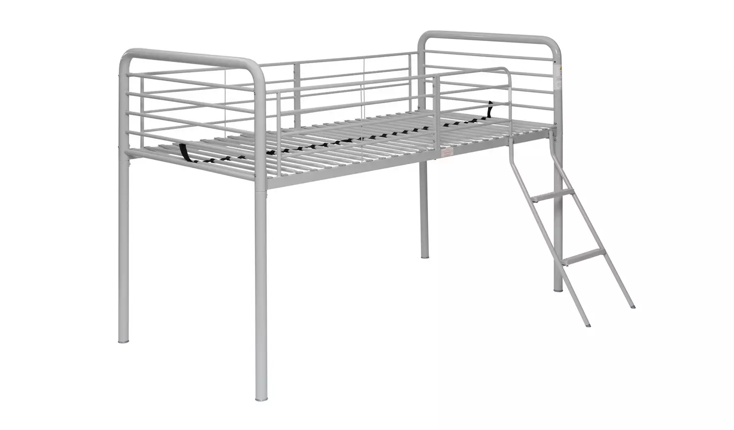 Argos Home Jo Mid Sleeper Metal Bed Frame - Silver