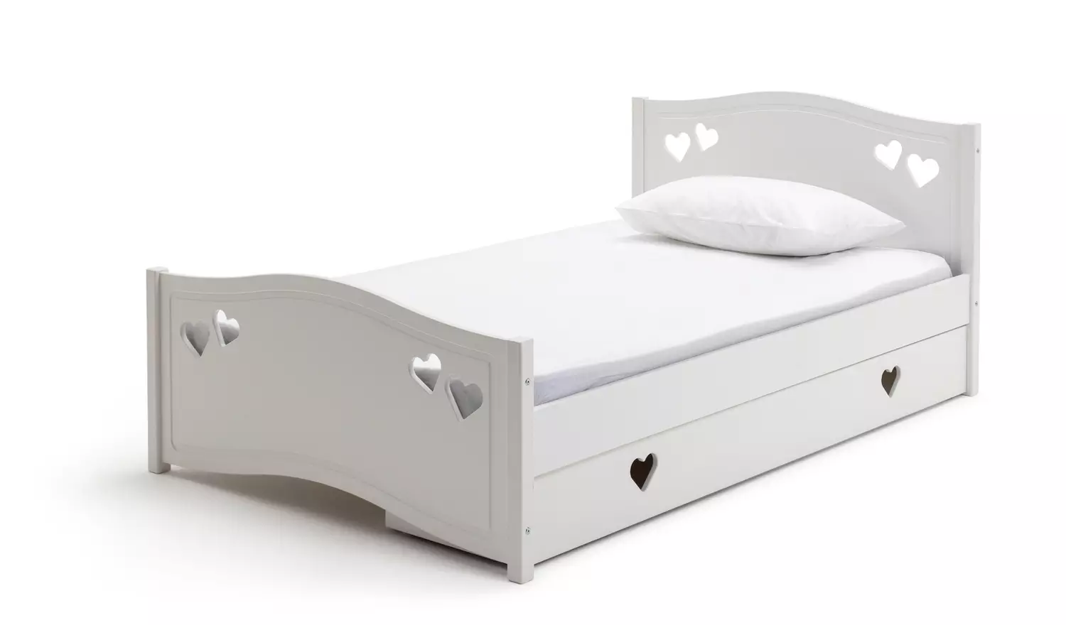 Argos Home Mia Small Double Bed Frame With Drawer - White