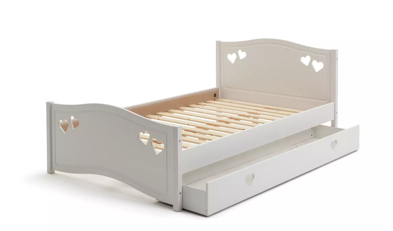 Argos Home Mia Small Double Bed Frame With Drawer - White