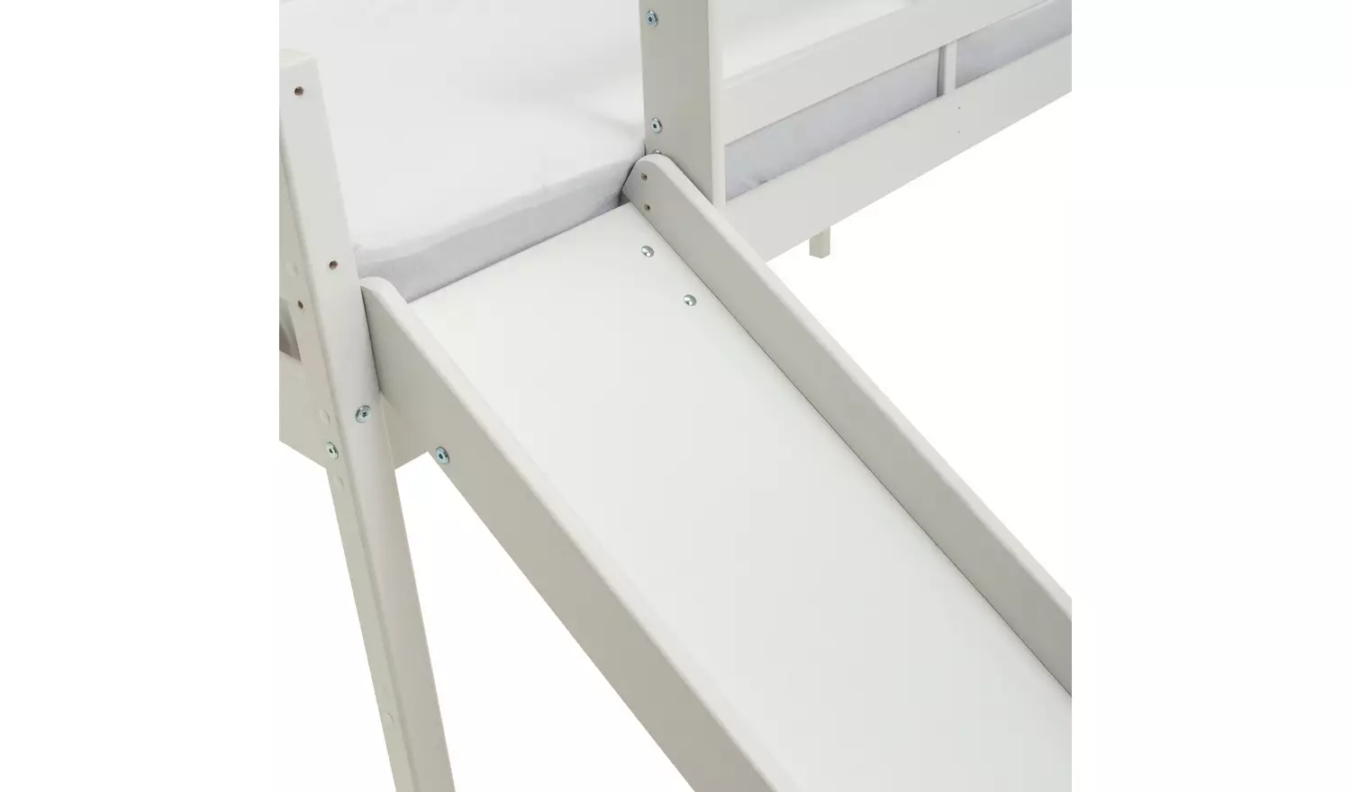 Argos Home Kaycie Mid Sleeper, Slide & Kids Mattress - White