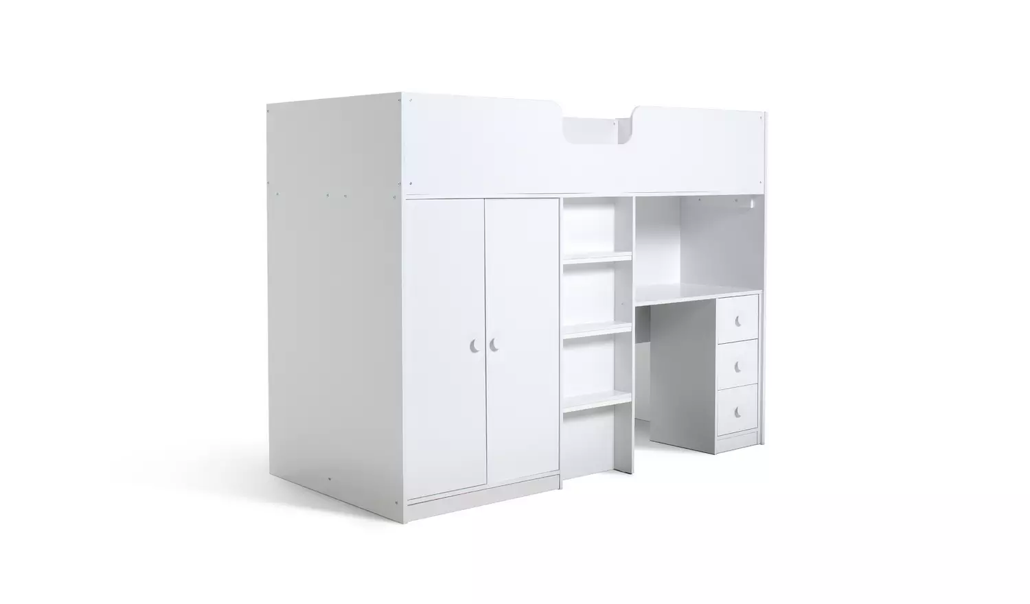 Habitat Jackson Shorty High Sleeper Bed Frame - White