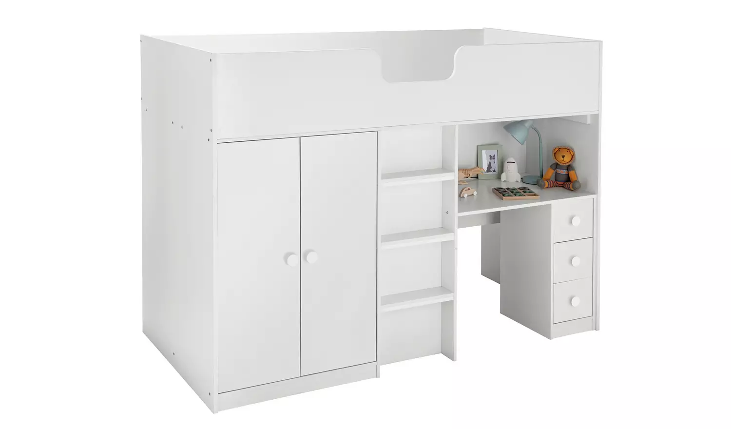 Habitat Jackson Shorty High Sleeper Bed Frame - White