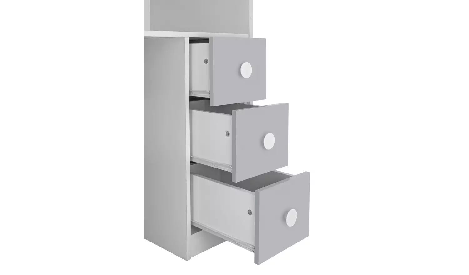 Habitat Jackson High Sleeper Bed Frame - White and Grey