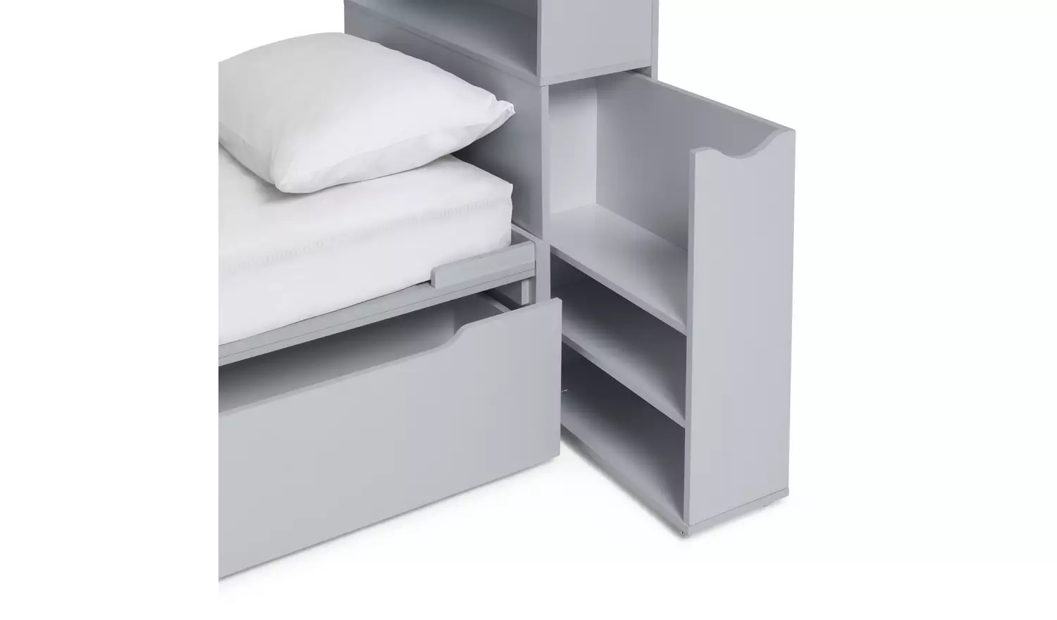 Habitat Lloyd Storage Cabin Bed, Hboard & Mattress - Grey