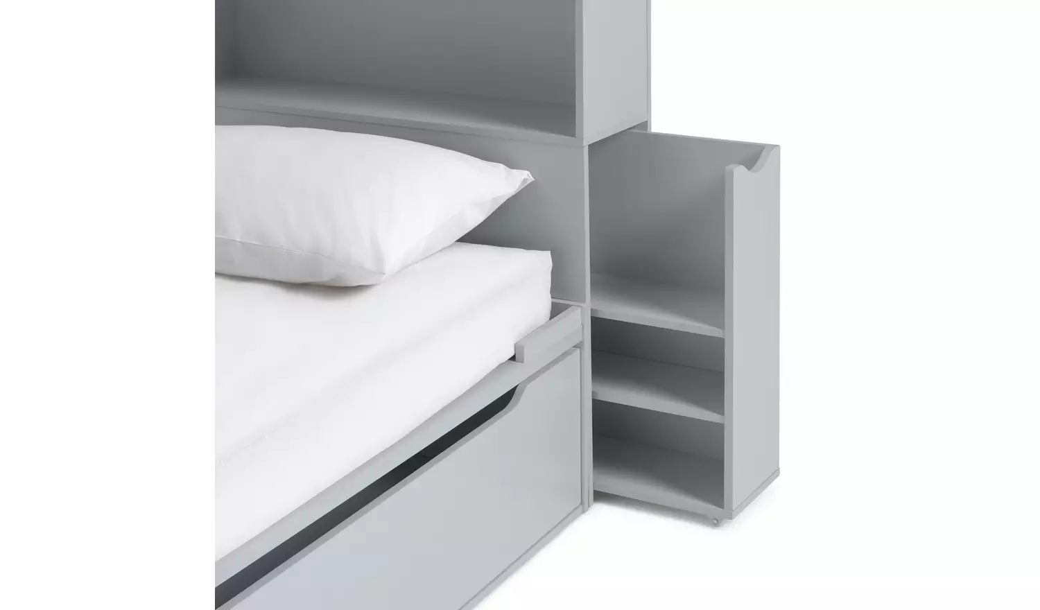 Habitat Lloyd Storage Cabin Bed, Hboard & Mattress - Grey