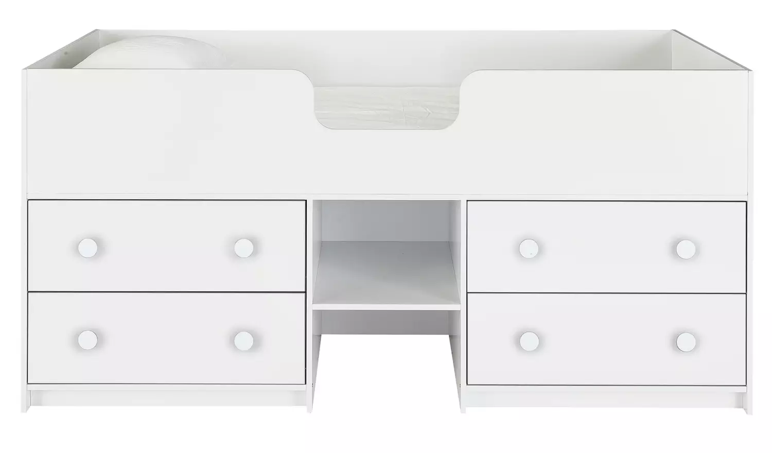 Habitat Jackson Storage Mid Sleeper Bed - White