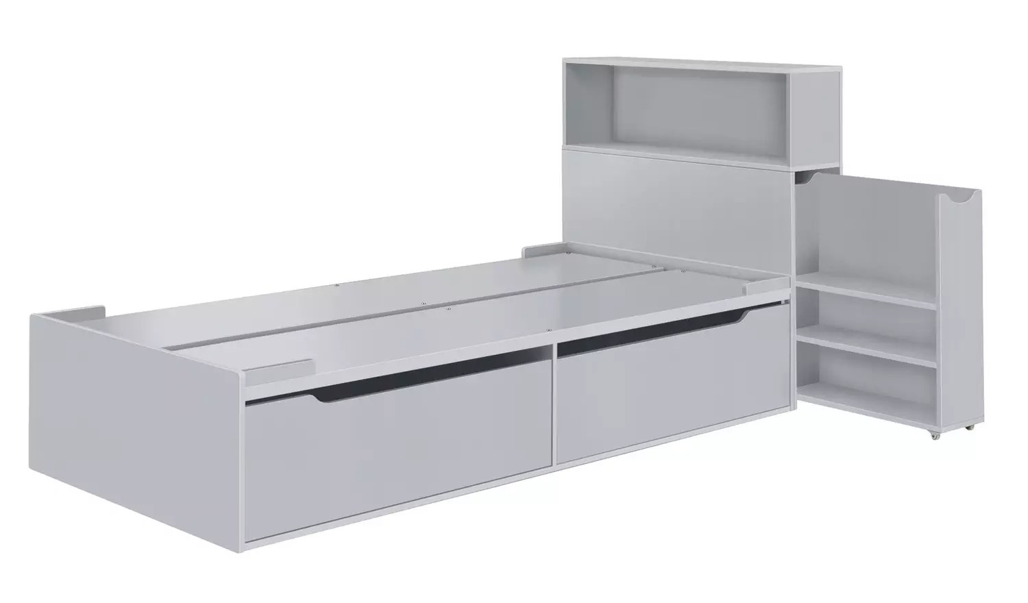 Habitat Lloyd Storage Cabin Bed with Headboard - Grey