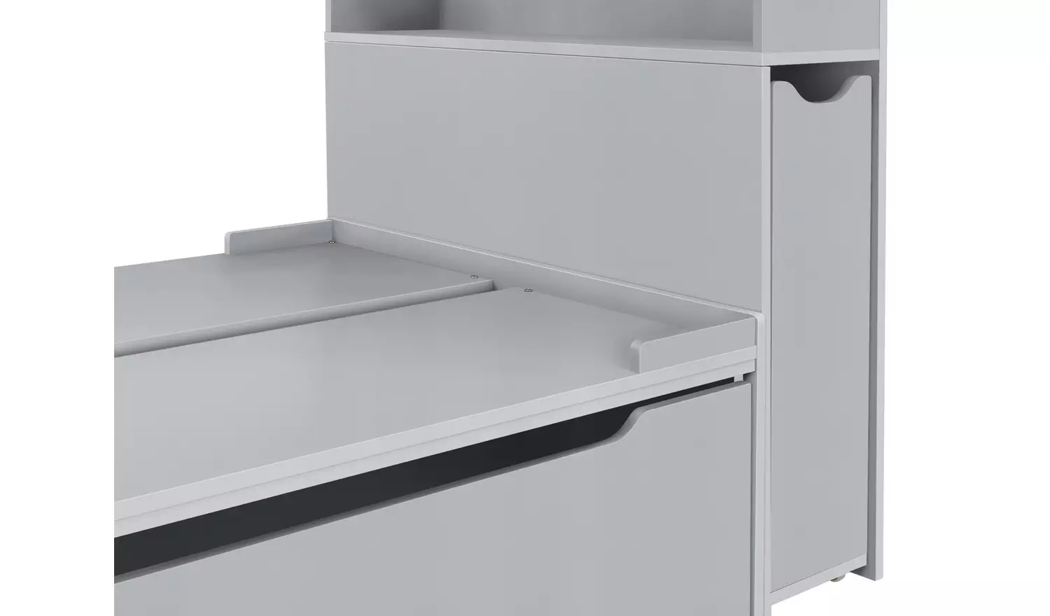 Habitat Lloyd Storage Cabin Bed with Headboard - Grey