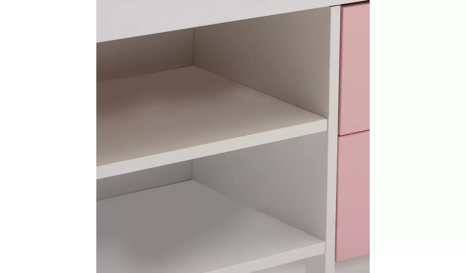 Argos Home Malibu Storage Cabin Bed - Pink & White