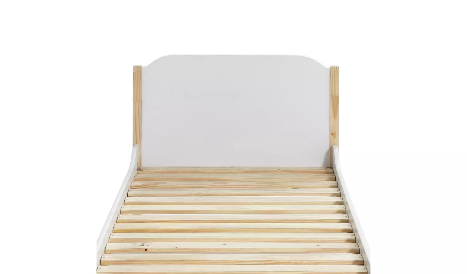 Habitat Nico Single Wooden Bed Frame - White & Pine