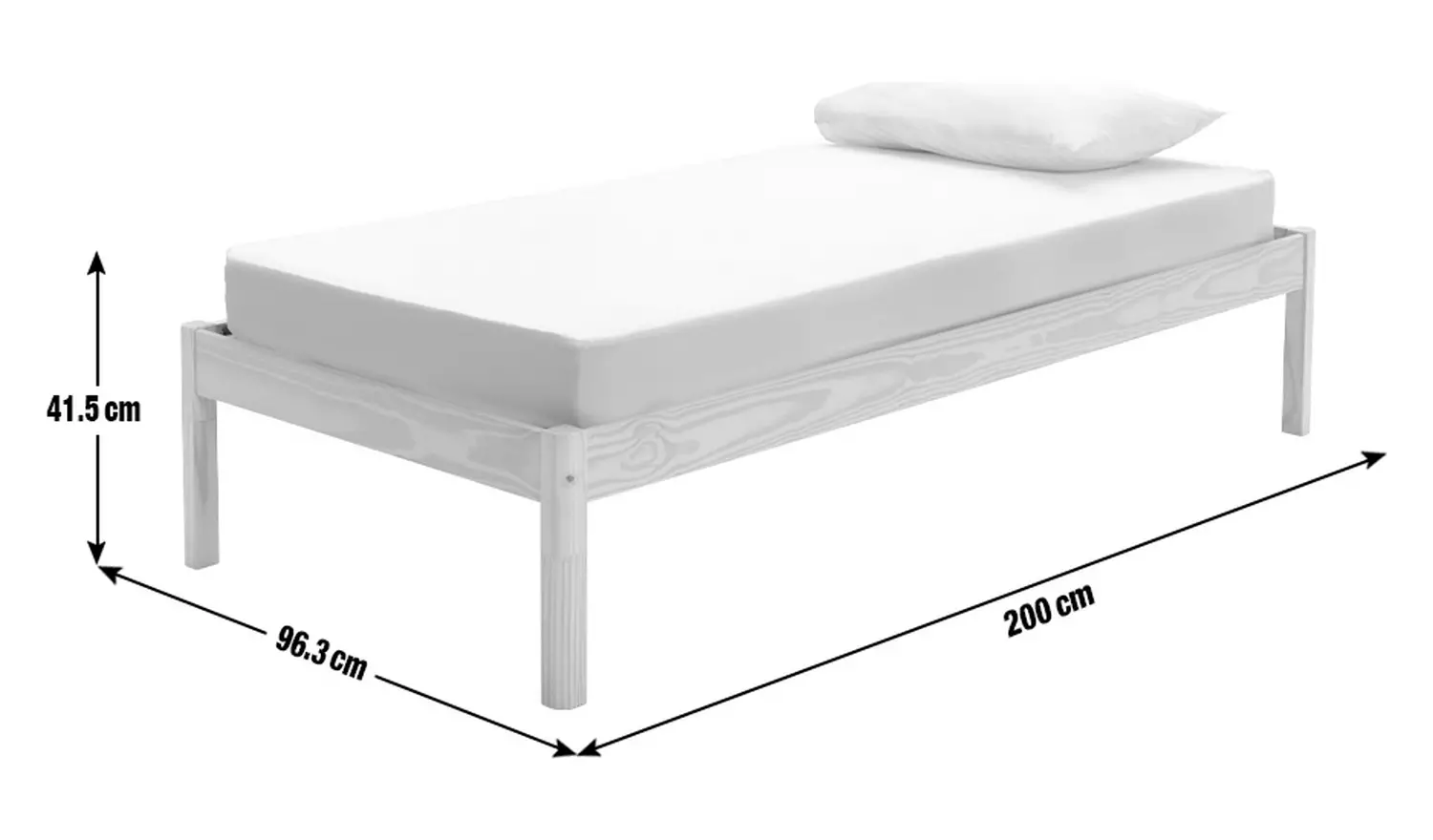 Habitat Odin Single Platform Bed Frame - Pine