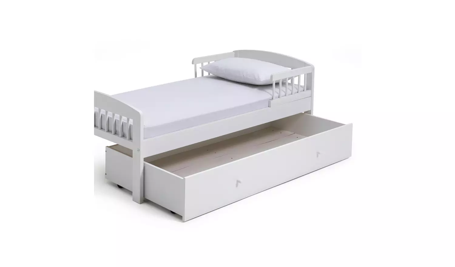 Argos Home Jesse Toddler Bed With Drawer - White