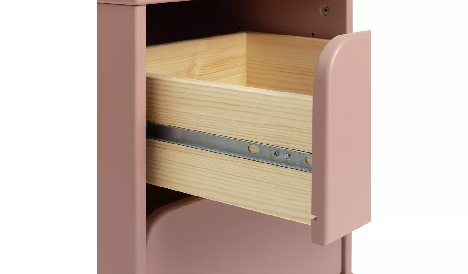 Habitat 60 Kids Alba 2 Drawer Bedside Table - Dusky Pink