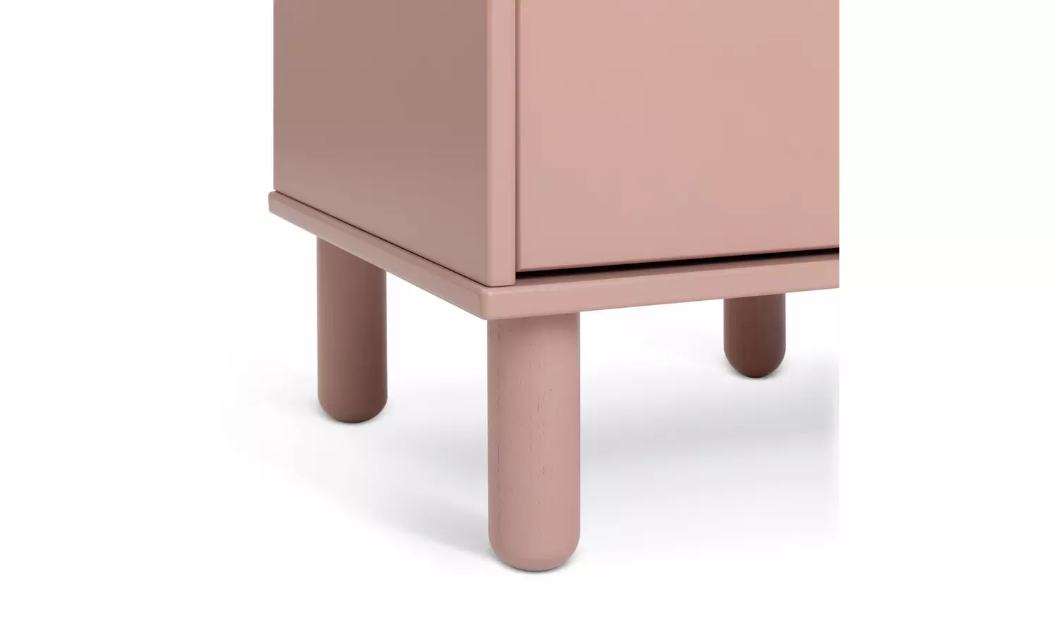Habitat 60 Kids Alba 2 Drawer Bedside Table - Dusky Pink