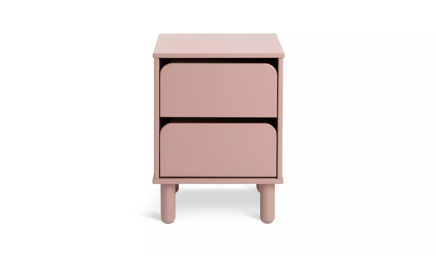 Habitat 60 Kids Alba 2 Drawer Bedside Table - Dusky Pink