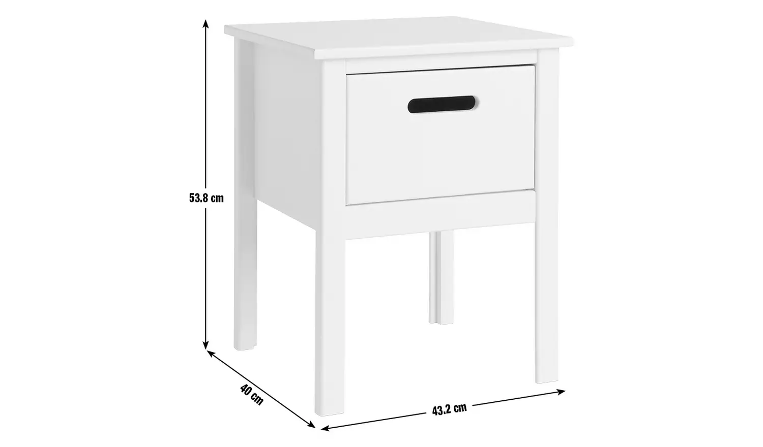Habitat Kids Ronnie Bedside Table - White