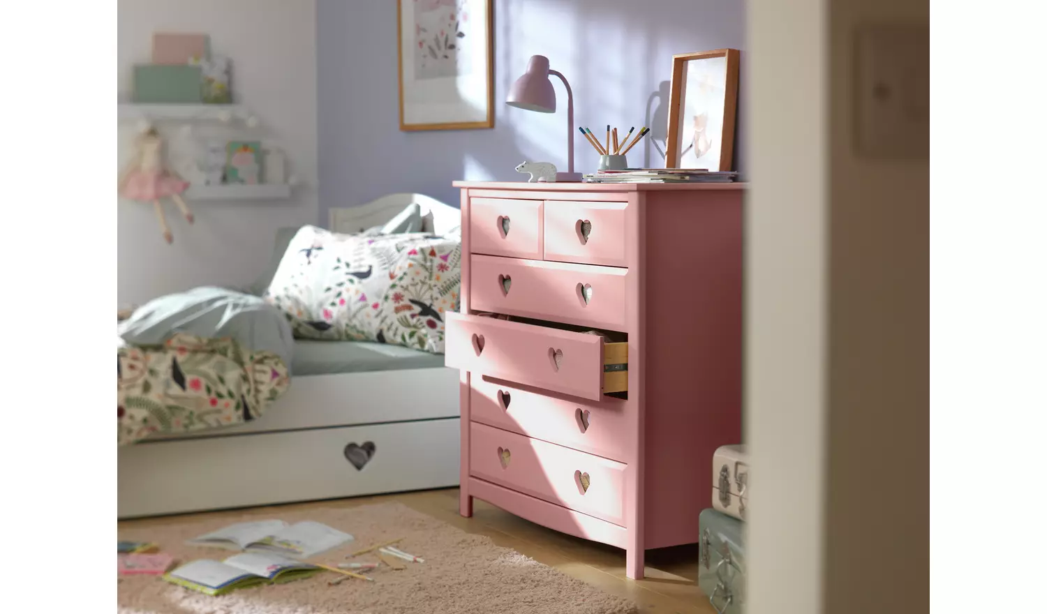 Argos Home Kids Mia 6 Drawer Chest - Pink