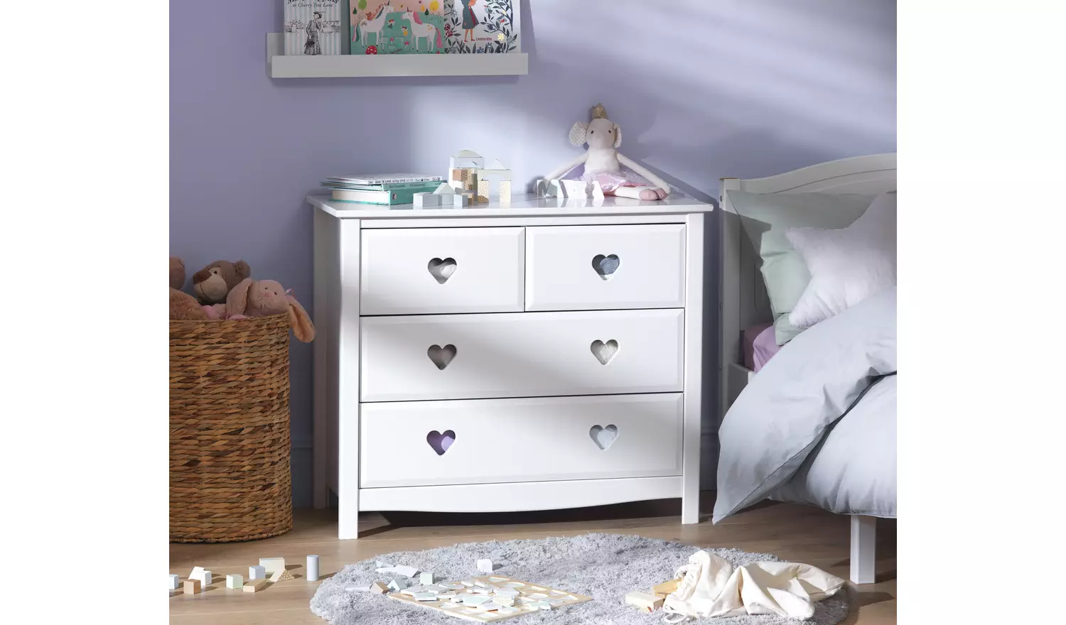 Argos Home Kids Mia 4 Drawer Chest - White