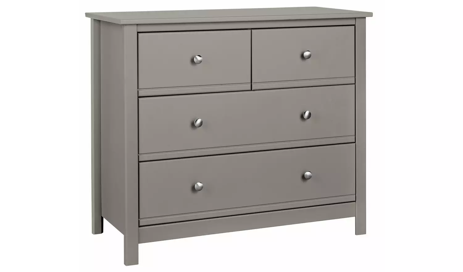 Habitat Brooklyn 4 Drawer Chest- Grey