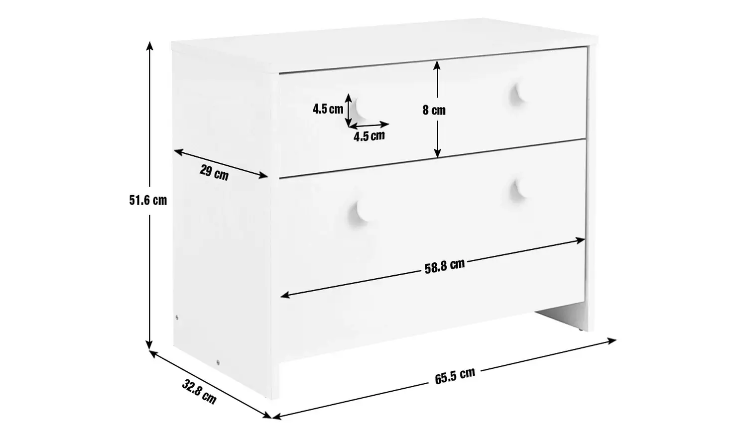 Argos Home Kids Juno 2 Chest of Drawers - White