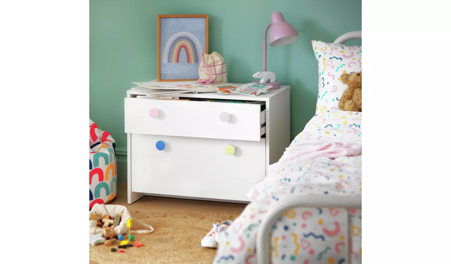 Argos Home Kids Juno 2 Chest of Drawers - White