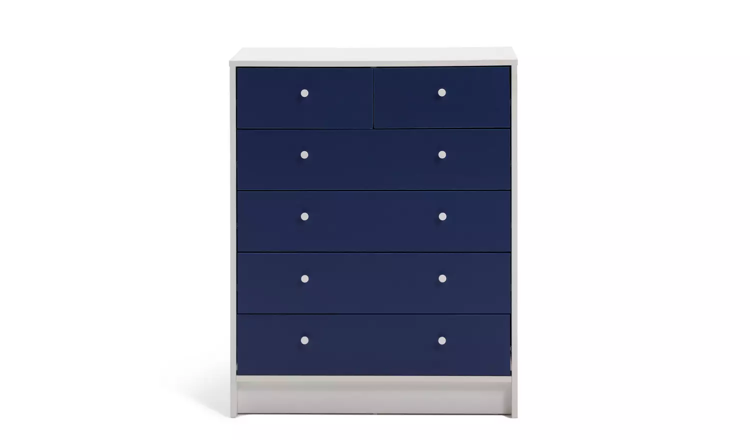 Argos Home Kids Malibu 6 Drawer Chest - Blue & White