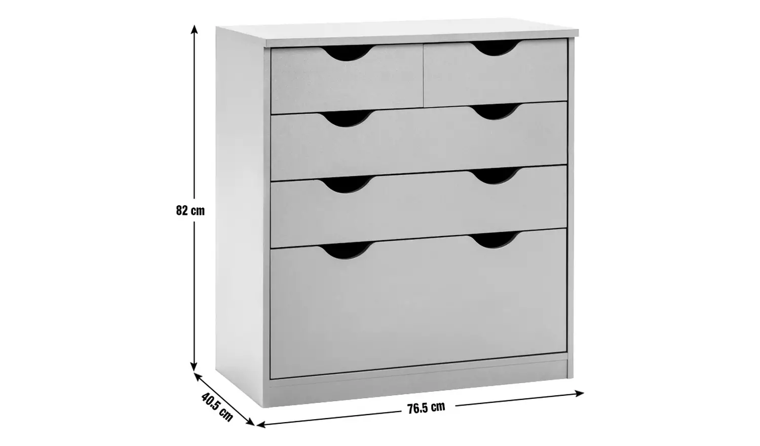 Habitat Kids Pagnell 5 Drawer Chest - Grey