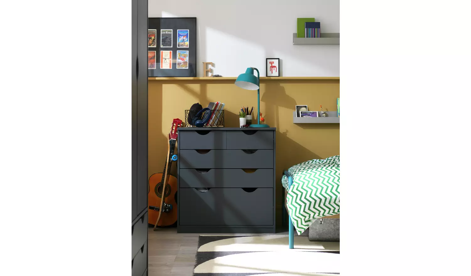 Habitat Kids Pagnell 5 Drawer Chest - Grey