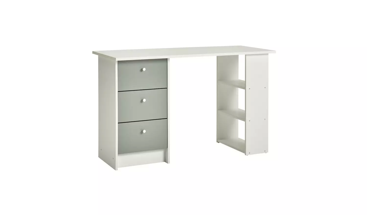 Argos Home Kids Malibu 3 Drawer Desk - Green and White