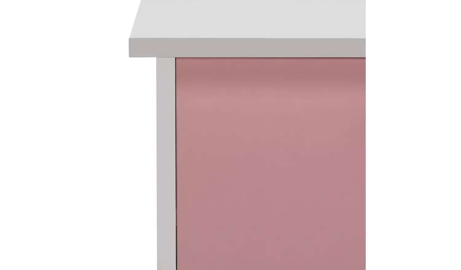 Argos Home Kids Malibu 3 Drawers Desk - Pink & White